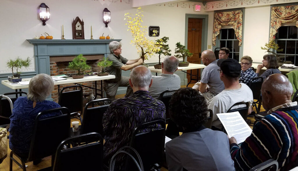 Doug demonstrating at monthly meeting